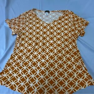 Forbidden Society XL pull over, golden and cream color GUC *FINAL PRICE